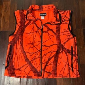 WFS Element Gear Orange Hunting Vest Men’s Size Small Oversize